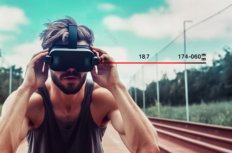 运动员在格子赛道上的起始位置,数据来自VR眼镜,高清,摄影图,摄影图片,图片大全,摄影图免费下载